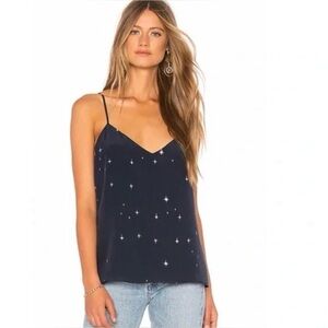 L'AGENCE Midnight Blue Starry Camisole